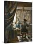 The Artist's Studio, C.1665-66-Johannes Vermeer-Stretched Canvas