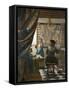 The Artist's Studio, C.1665-66-Johannes Vermeer-Framed Stretched Canvas