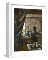 The Artist's Studio, C.1665-66-Johannes Vermeer-Framed Giclee Print