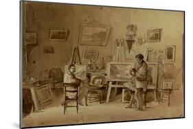 The Artist's Studio, Caracas, Venezuela, 1854-Camille Pissarro-Mounted Giclee Print