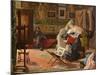 The Artist's Studio (Oil on Canvas)-Lorenzo Valles-Mounted Giclee Print