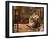 The Artist's Studio (Oil on Canvas)-Lorenzo Valles-Framed Giclee Print