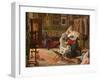 The Artist's Studio (Oil on Canvas)-Lorenzo Valles-Framed Giclee Print