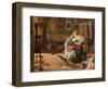 The Artist's Studio (Oil on Canvas)-Lorenzo Valles-Framed Giclee Print