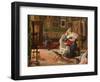The Artist's Studio (Oil on Canvas)-Lorenzo Valles-Framed Giclee Print