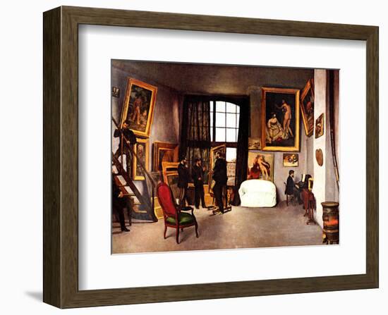 The Artist's Studio, Rue de la Condamine-Frederic Bazille-Framed Giclee Print