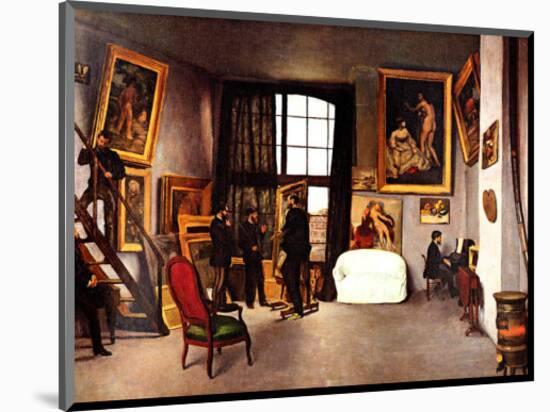 The Artist's Studio, Rue de la Condamine-Frederic Bazille-Mounted Giclee Print