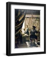 The Artist's Studio-Johannes Vermeer-Framed Giclee Print