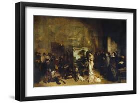 The Artist's Studio-Gustave Courbet-Framed Giclee Print