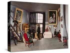 The Artist's Studio-Frederic Bazille-Stretched Canvas