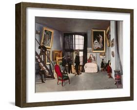 The Artist's Studio-Frederic Bazille-Framed Giclee Print