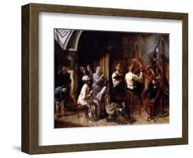 The Artist's Studio-Francois Auguste Biard-Framed Giclee Print