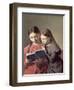 The Artist's Two Youngest Sisters, 1826-Constantin Hansen-Framed Giclee Print