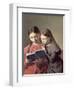 The Artist's Two Youngest Sisters, 1826-Constantin Hansen-Framed Giclee Print