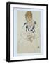 The Artist's Wife, 1917-Egon Schiele-Framed Art Print