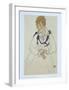 The Artist's Wife, 1917-Egon Schiele-Framed Art Print