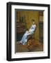 The Artist's Wife and His Setter Dog-Thomas Cowperthwait Eakins-Framed Giclee Print