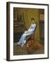 The Artist's Wife and His Setter Dog-Thomas Cowperthwait Eakins-Framed Giclee Print