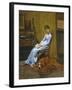 The Artist's Wife and His Setter Dog-Thomas Cowperthwait Eakins-Framed Giclee Print