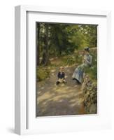 The Artist's Wife Dagny and their Son Sigurd-Paul Fischer-Framed Giclee Print