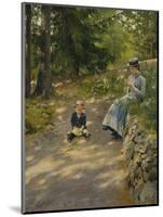 The Artist's Wife Dagny and their Son Sigurd-Paul Fischer-Mounted Giclee Print