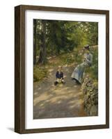 The Artist's Wife Dagny and their Son Sigurd-Paul Fischer-Framed Giclee Print