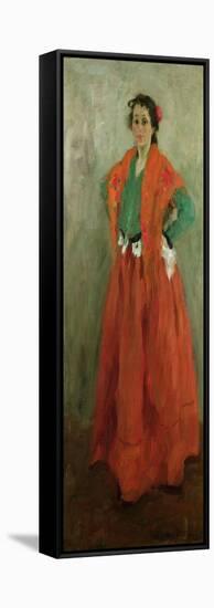 The Artist's Wife Dressed as a Spanish Woman, C.1901-Alexej Von Jawlensky-Framed Stretched Canvas
