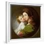 The Artist's Wife, Elizabeth, and their Son Raphael, c.1773-Benjamin West-Framed Giclee Print