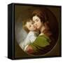 The Artist's Wife, Elizabeth, and their Son Raphael, c.1773-Benjamin West-Framed Stretched Canvas