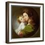 The Artist's Wife, Elizabeth, and their Son Raphael, c.1773-Benjamin West-Framed Giclee Print