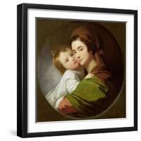 The Artist's Wife, Elizabeth, and their Son Raphael, c.1773-Benjamin West-Framed Giclee Print