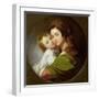 The Artist's Wife, Elizabeth, and their Son Raphael, c.1773-Benjamin West-Framed Giclee Print