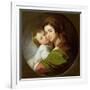 The Artist's Wife, Elizabeth, and their Son Raphael, c.1773-Benjamin West-Framed Giclee Print