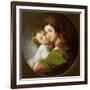 The Artist's Wife, Elizabeth, and their Son Raphael, c.1773-Benjamin West-Framed Giclee Print