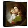 The Artist's Wife, Elizabeth, and their Son Raphael, c.1773-Benjamin West-Framed Stretched Canvas