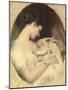 The Artist's Wife Elizabeth with their Daughter Mary Edith-James Sant-Mounted Giclee Print