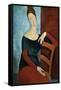 The Artist's Wife (Jeanne Huberterne) 1918-Amedeo Modigliani-Framed Stretched Canvas