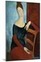The Artist's Wife (Jeanne Huberterne) 1918-Amedeo Modigliani-Mounted Premium Giclee Print