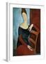 The Artist's Wife (Jeanne Huberterne) 1918-Amedeo Modigliani-Framed Giclee Print