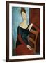 The Artist's Wife (Jeanne Huberterne) 1918-Amedeo Modigliani-Framed Giclee Print