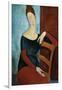 The Artist's Wife (Jeanne Huberterne) 1918-Amedeo Modigliani-Framed Giclee Print