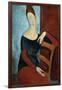 The Artist's Wife (Jeanne Huberterne) 1918-Amedeo Modigliani-Framed Giclee Print