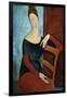 The Artist's Wife (Jeanne Huberterne) 1918-Amedeo Modigliani-Framed Giclee Print