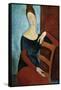 The Artist's Wife (Jeanne Huberterne) 1918-Amedeo Modigliani-Framed Stretched Canvas