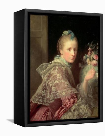 The Artist's Wife: Margaret Lindsay of Evelick, 1754-55-Allan Ramsay-Framed Stretched Canvas