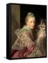 The Artist's Wife: Margaret Lindsay of Evelick, 1754-55-Allan Ramsay-Framed Stretched Canvas