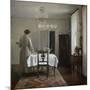 The artist's wife setting the table, 1884-88-Carl Holsoe-Mounted Giclee Print