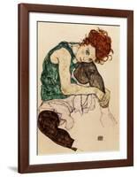 The Artist's Wife-Egon Schiele-Framed Art Print