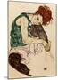 The Artist's Wife-Egon Schiele-Mounted Art Print