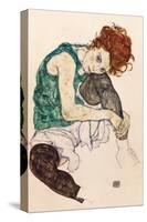 The Artist's Wife-Egon Schiele-Stretched Canvas